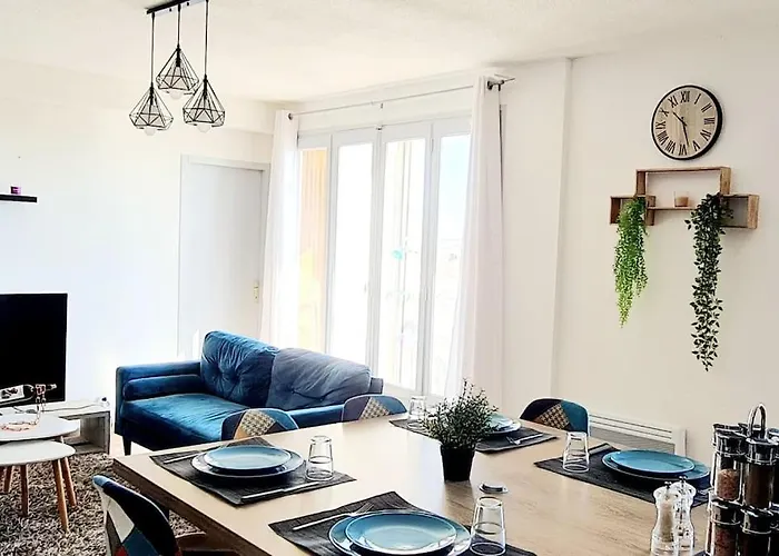 Standing 110m2 Lumineux, Clim, Balcons * Perpignan